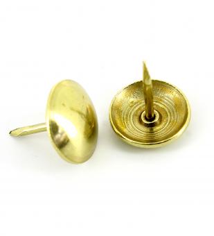 Polsternägel Gold (vermessingt) (1000 Stück) Ø 14 mm