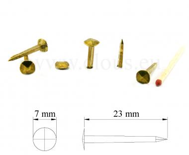 Gehängnagel vierschlägiger Kopf geschmiedeter Nagel REINMESSING (100 Stück) L : 23 mm - Ø 8 mm 