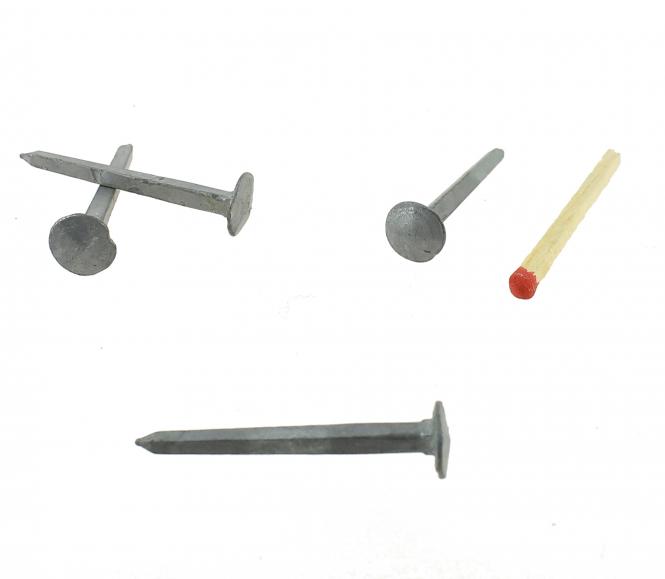 Gehängnagel vierschlägiger Kopf geschmiedeter Nagel Feuerverzinkt (100 Stück) L : 40 mm - Ø 10 mm