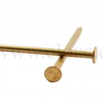 Flachkopf Nagel aus reinem Kupfer Ø 2.5 mm L : 27 mm - Ø 2.5 mm